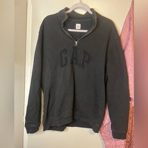 GAP - Black Half-zip Sweatshirt